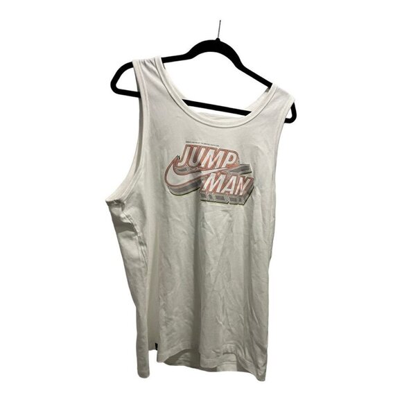 JORDAN Men's Jumpman White Tank Top - Picture 5 of 12